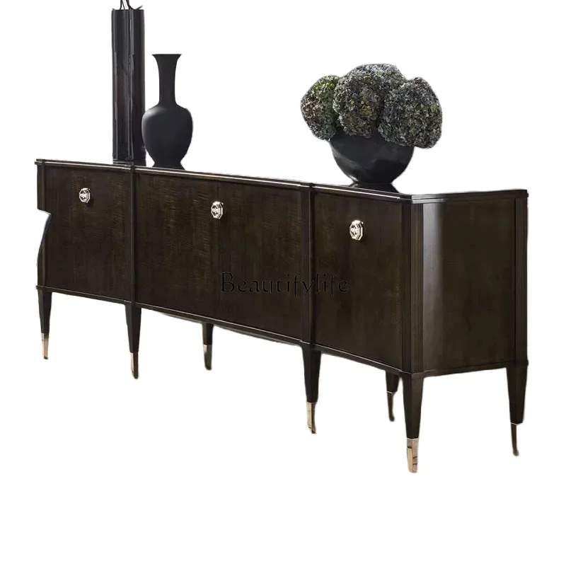 

lCustomized American Modern Postmodern Light Luxury Solid Wood TV Cabinet Entrance Extended Solid Wood