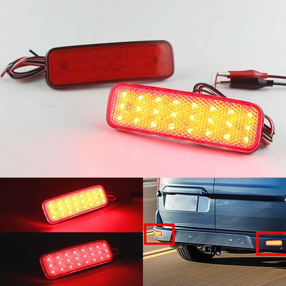 LED Rear Bumper Reflector Light For Ford Transit Van Custom Connect Tourneo 2013-UP Reverse Tail Brake Stop lamp Car Accessories