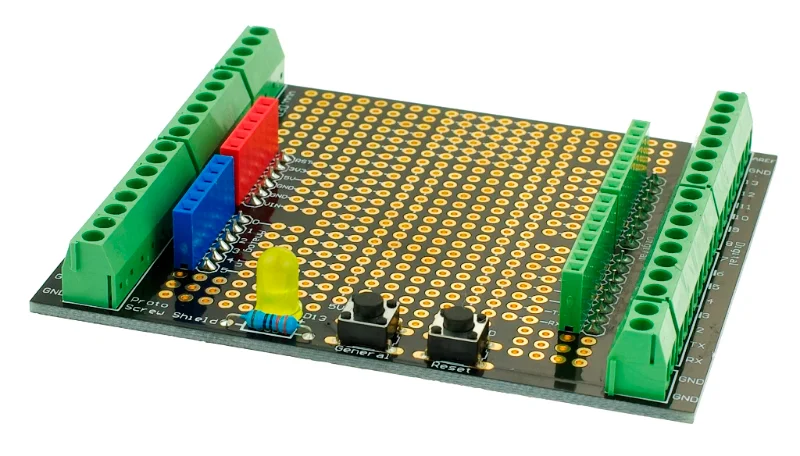 Terminal Prototype Development Expansion Board Proto Screw Shield Assembled Compatible with Arduino