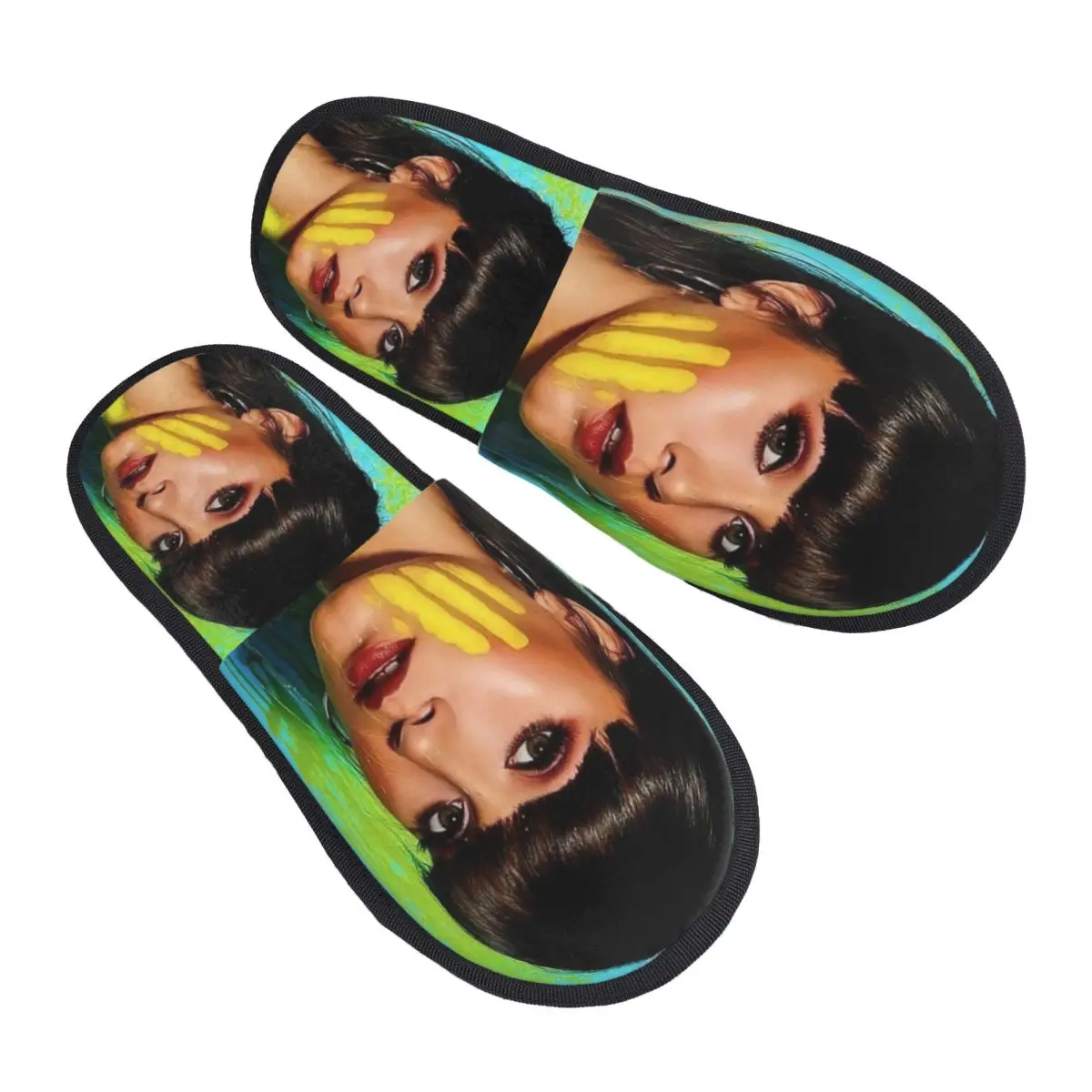 Custom Beauty Aitanas Memory Foam Slippers Women Comfy Warm Spanish Singer Music House Slippers