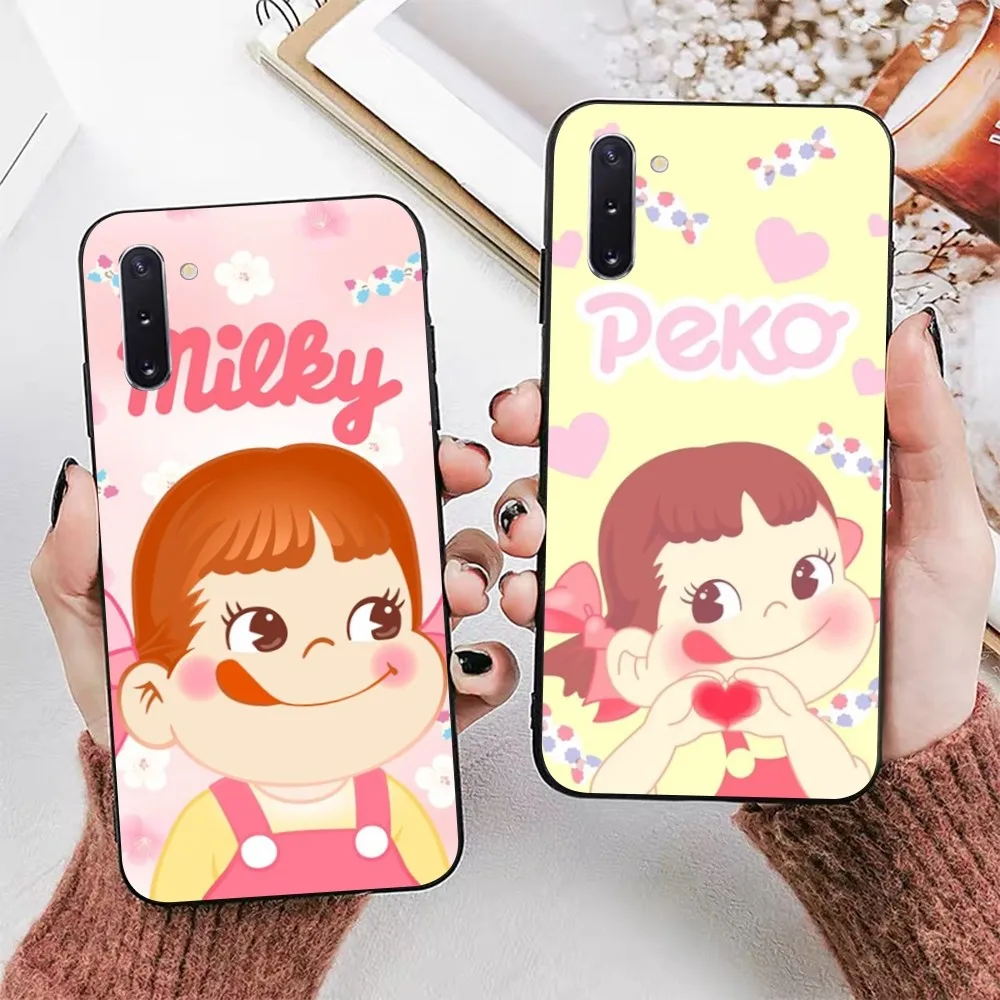 Fujiya Milky Peko-Chan Phone Case For Samsung Note 8 9 10 20 pro plus lite M 10 11 20 30 21 31 51 A 21 22 42 02 03