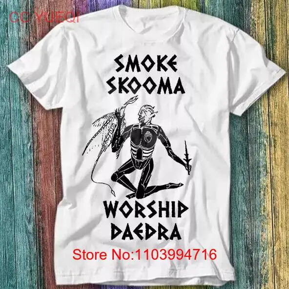 Smoke Skooma Worship Daedra Gamer Heartbeat T Shirt Top Tee 508