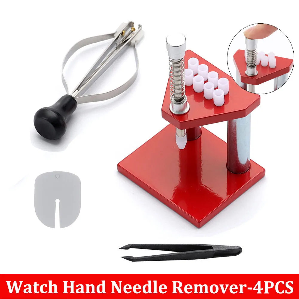 

Portable Wristwatch Plunger Puller Accurate Parts Watch Hand Needle Remover Presser Watchmaker Repair Fittings Tools Red Machine
