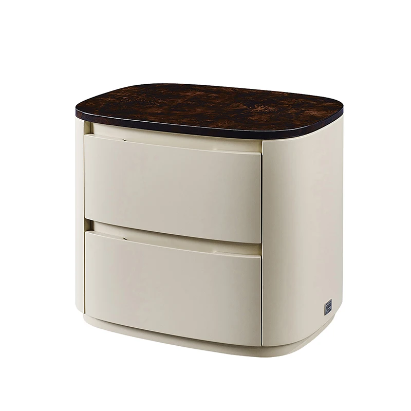 

Post-modern light luxury Italy simple high-end villa main bedroom bedside cabinet combination furniture