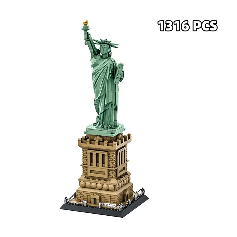 1316-pieces-modele-de-la-statue-de-la-liberte-kit-de-construction-jouet-piece-d'exposition-modele-educatif-a-assembler-soi-meme-livraison-gratuite-no5227