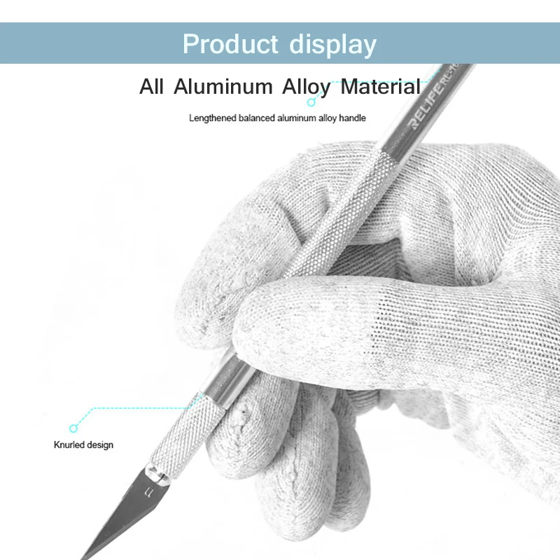 Multifunction Phone Repair Disassembly Blade Set RELIFE RL-049A/B RL-101B RL-101E Chip PCB Glue Removal Carving Knife Set