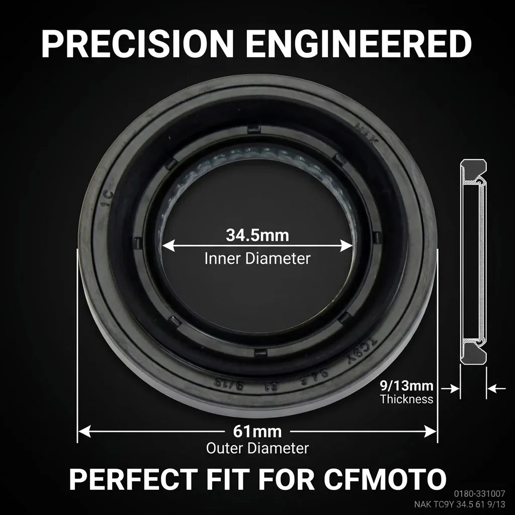 CFmoto Öldichtung Hinterachse 35x61x9(14 Passend für CFmoto CF400 CF500 CF600 CF625 CF800 ATV UTV SSV Teilenummer: 0180-331007