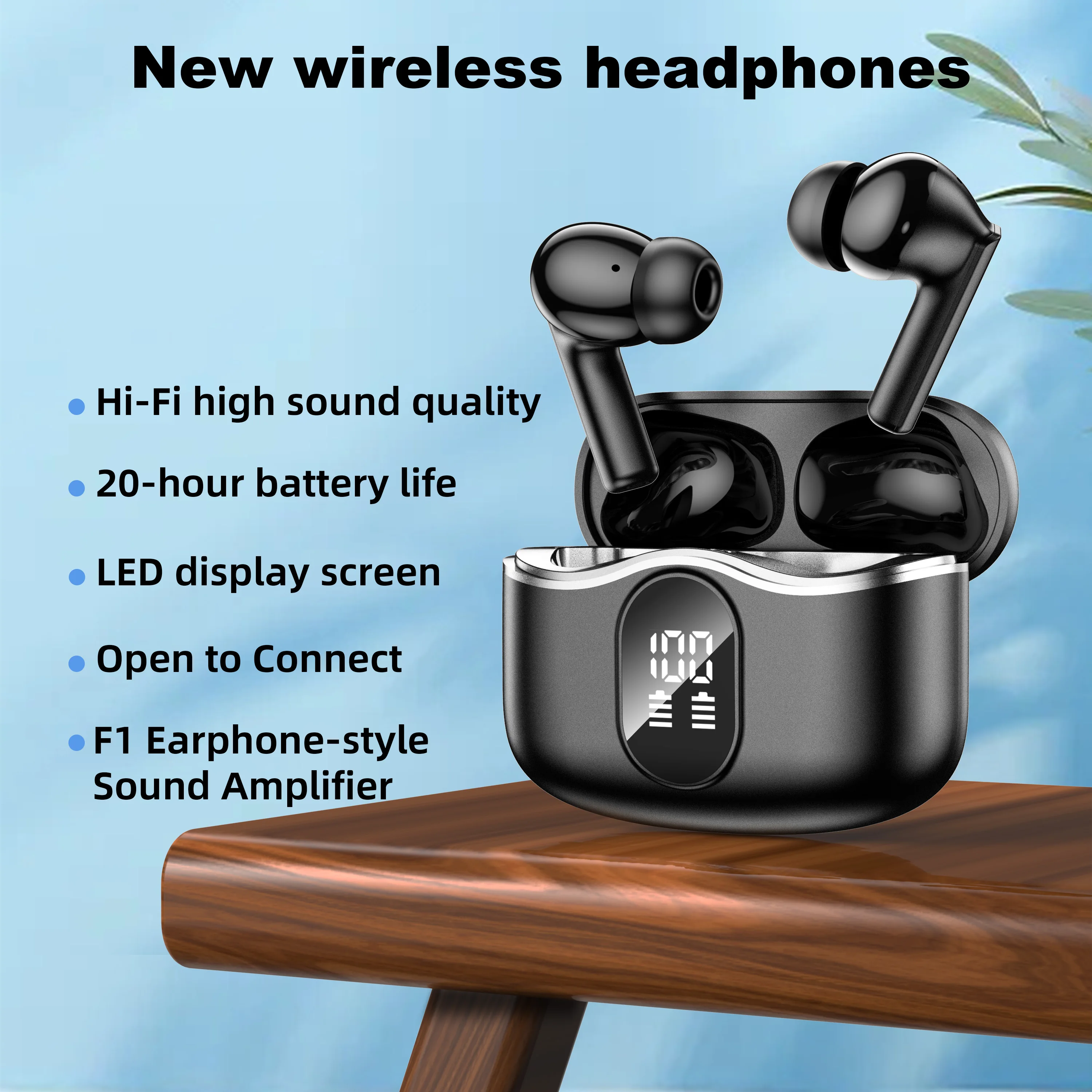 

Hearing Aid Wireless Earphones Sports Earbuds Earbuds With Built-In Microphone Bluetooth Earphones With Hearing Aid Function