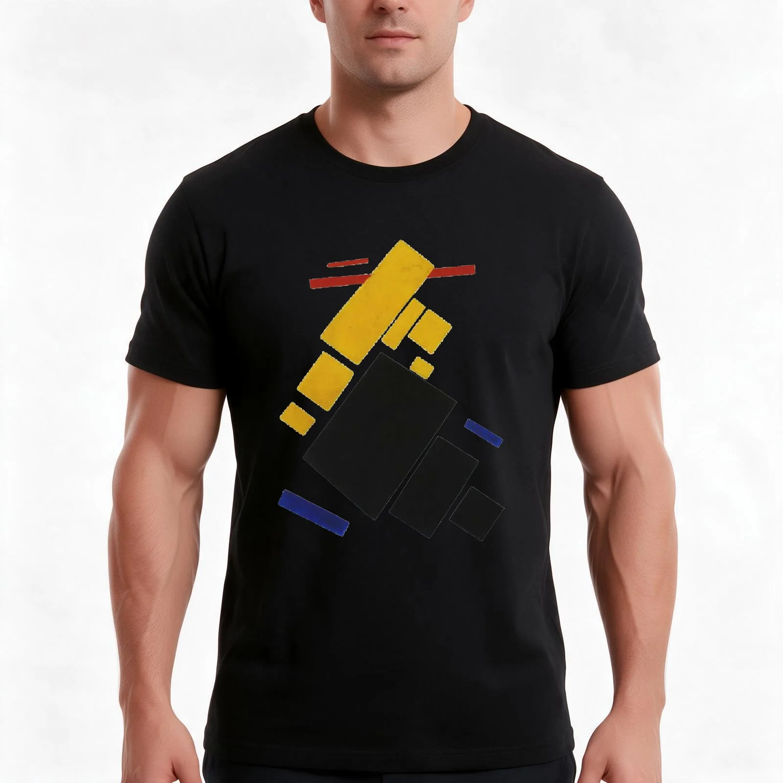 HD - Suprematist composition. Airplane flying by Kazimir Severinovich Malevich 1915 High Definition T-Shirt Unisex Men Women