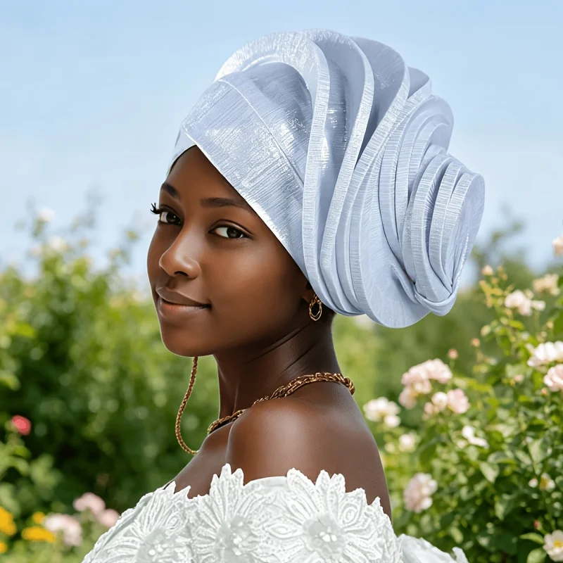 New Style, Solid Color, Fashionable, Heavy-Duty Shiny Wire Hoop Hat, Available in Multiple Colors, Exquisite Workmanship, Unique Design, Suitable for Parties, Balls, Birthdays, and Other Daily Activities