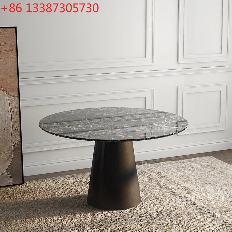 

Итальянский круглый обеденный стол из натурального зеленого мрамора для небольшой квартиры