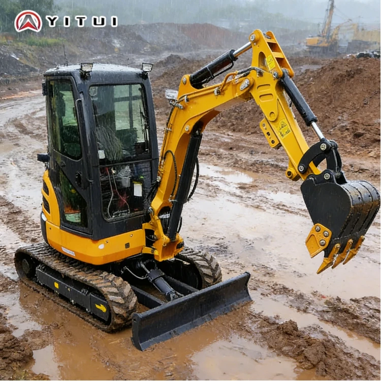 

Fast Delivery Euro 5/Ce/Epa Compact Mini Excavator 3.5 Ton Small Digger With Rubber Tracks For Home Customized