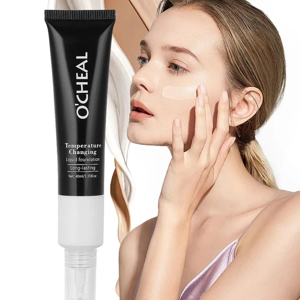 Long Lasting Thermostatic Liquid Foundation Oil Control Brightening Not Fading Concealer Face beauty Makeup Cosmetic