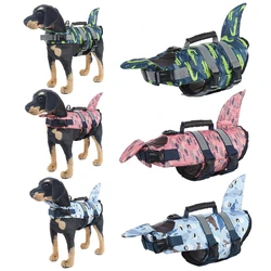 Pet Swimming Life Jacket Safety Vest For Dog Summer Adjustable Reflective Swimwear For Surfing Drifting Dog Puppy Life Vest Coat