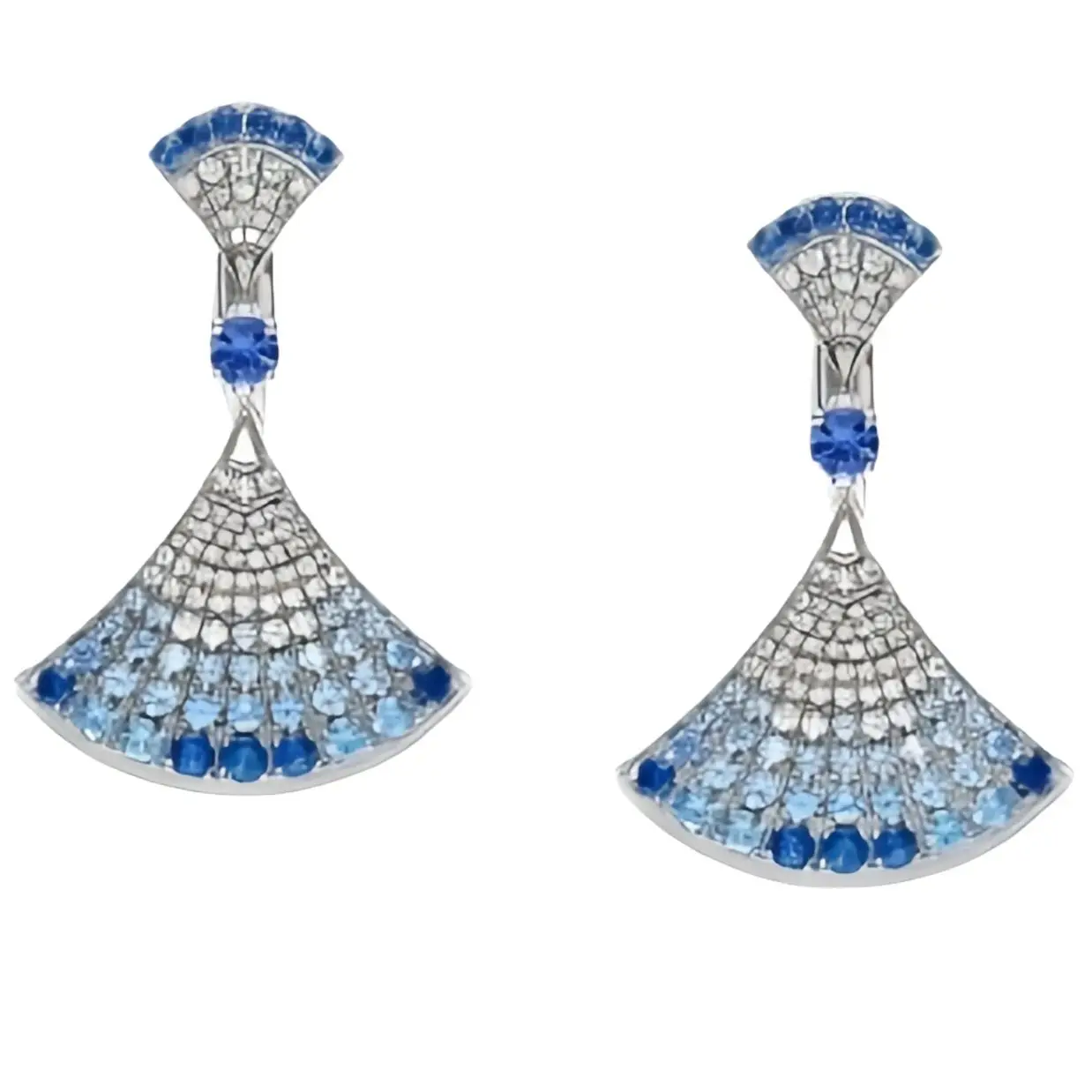 WinkinWinsin Top Grade Brand Dress Design 925 Sterling Silver Stud Earrings For Women 18k V Gold Gemstones Drop Earrings Jewelry