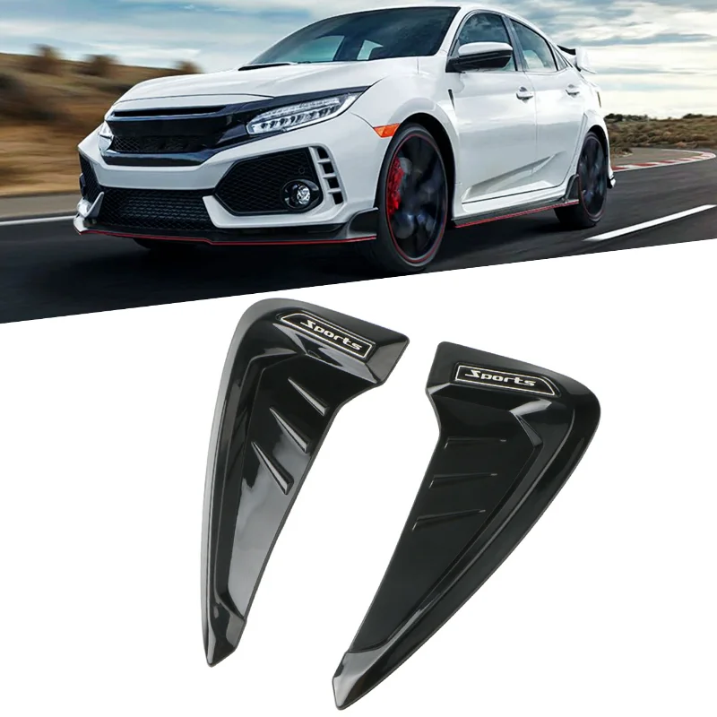Universal Sport Car Shark Gill Side Air Vent Cover For BMW Accessories F10 F30 E60 E36 X5 E70 Mazda Cx5 Rav4 Mitsubishi Outlande
