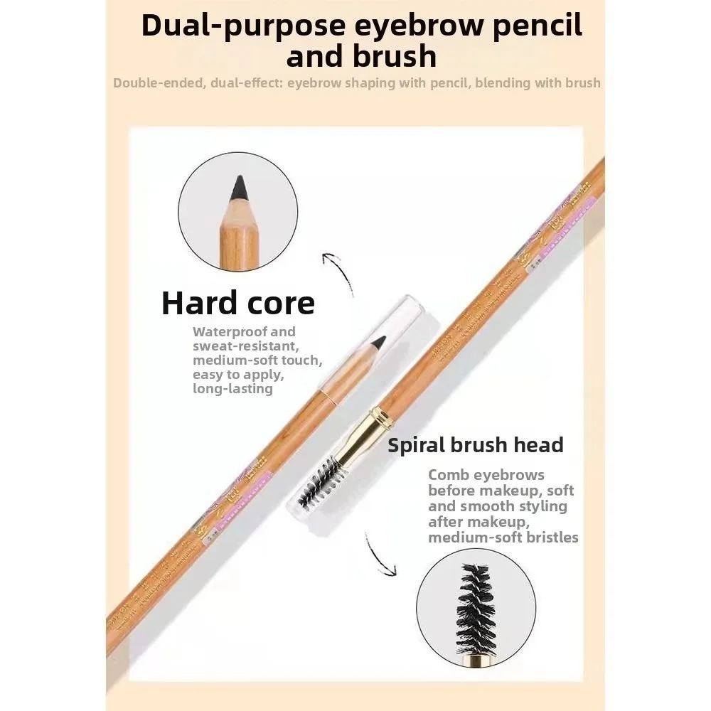 Matita per sopracciglia professionale a doppia testa Impermeabile facile da applicare Matita per microblading Potenziatori per sopracciglia Trucco tinta artistica