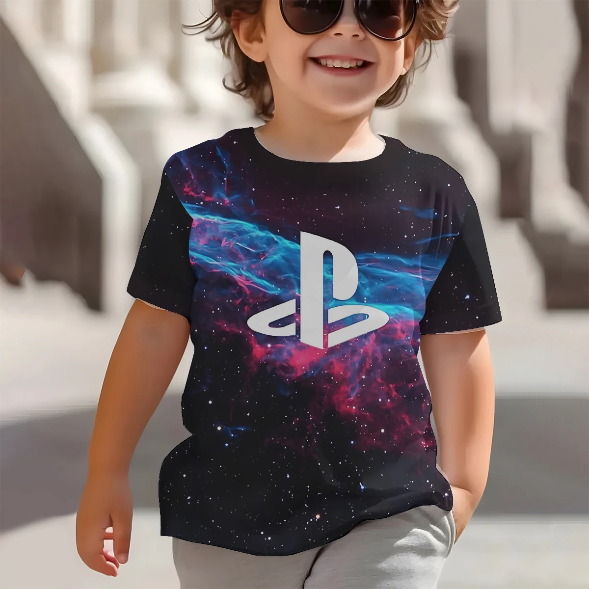 3D Print Baby Clothing 5 to 14 Years Male Outdoor Clothes for Cartoon PS4 PlayStations Children Boy Girl Child T-Shirt Top Shirt