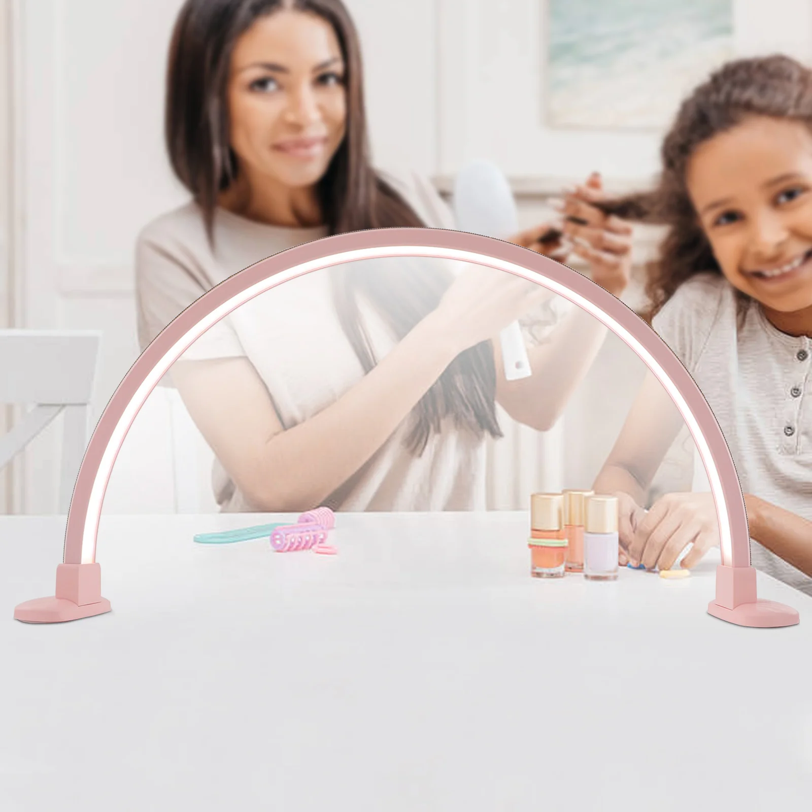 Tischleuchte für Nagelschreibtisch, Nagelschreibtischlampe, LED-Maniküre-Schreibtischlampe, einstellbare Helligkeit, Nageltischlampe