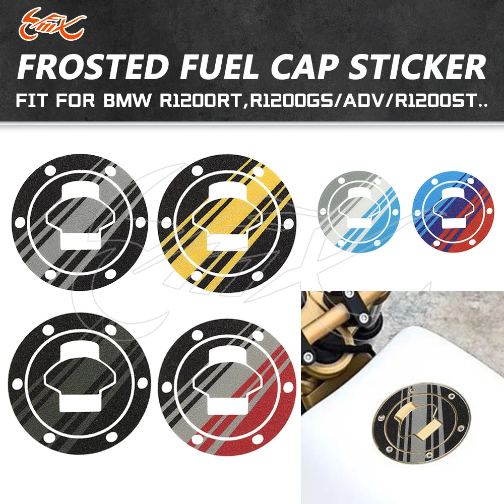 Frosted Motorcycle Fuel Tank Cap Pad Sticker Oil Gas Cover Decals Fit for BMW R1200GS/ADV R1200RT/ST K1200 F650 R1150R/RT/GS/ADV