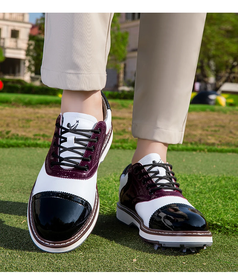 2026 Neue Professionelle Herren-Golfschuhe mit Spikes Wasserdicht Atmungsaktiv Rutschfest Bequeme Outdoor-Sport-Golf-Sneaker – Detail 20