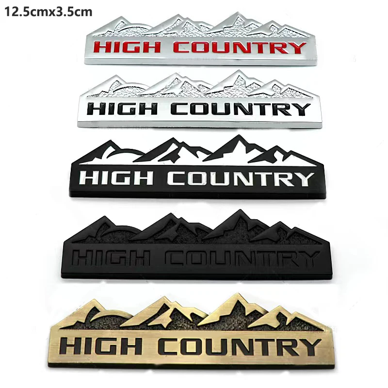 

1pcs High COUNTRY metal sticker for Chevrolet Jeep Dodge Ford trunk sticker