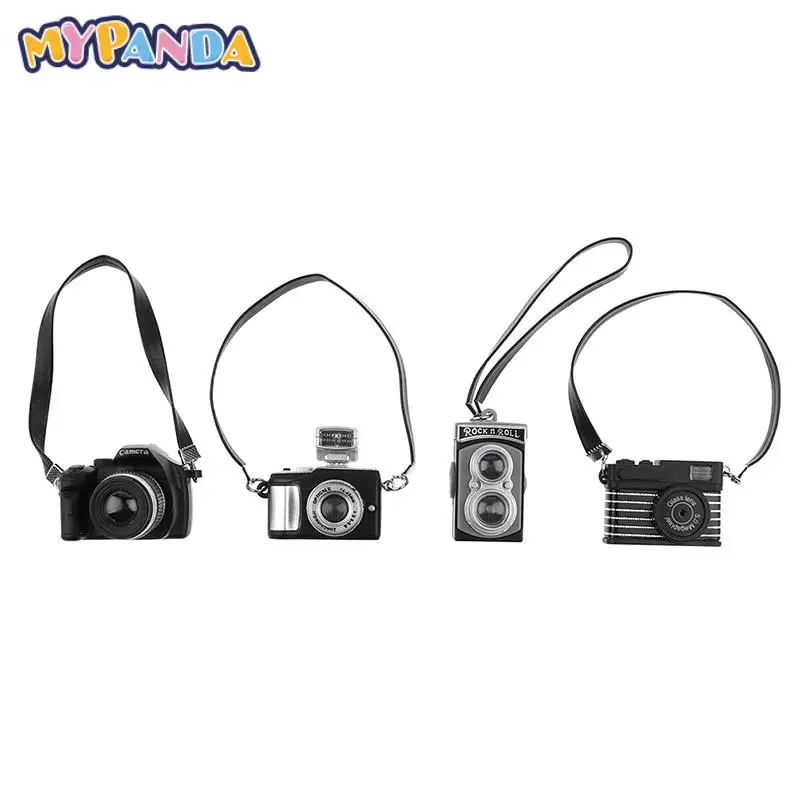 1Pc Dollhouse Miniature Digital Camera Dolls Accessories Dolls House Decoration Accessory 4 Styles