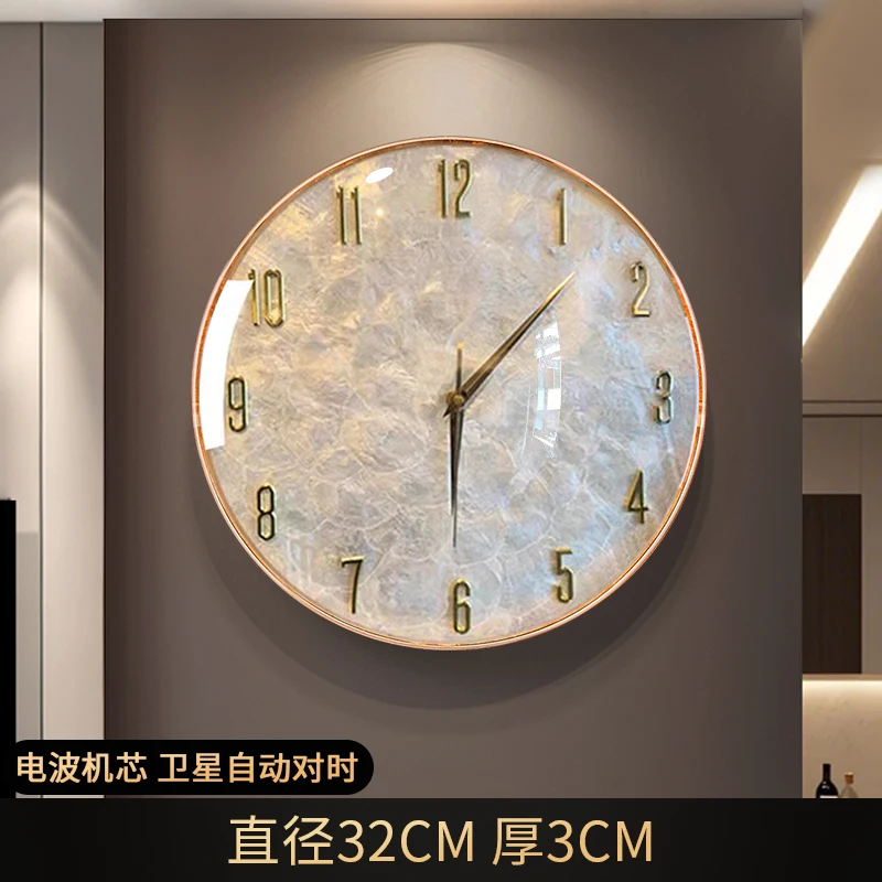 Minimalistische Italiaanse Shell Wandklok Moderne Eenvoudige Woonkamer High-end Wandklok Premium Woonkamer Home Decor Wanduhr FYWC