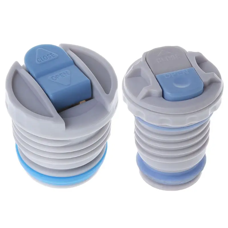 Vacuum Insulated Water Bottle Covers Stopper Travel Mug Thermos Bottle Lids Flask Covers Plastic Material 2 Types