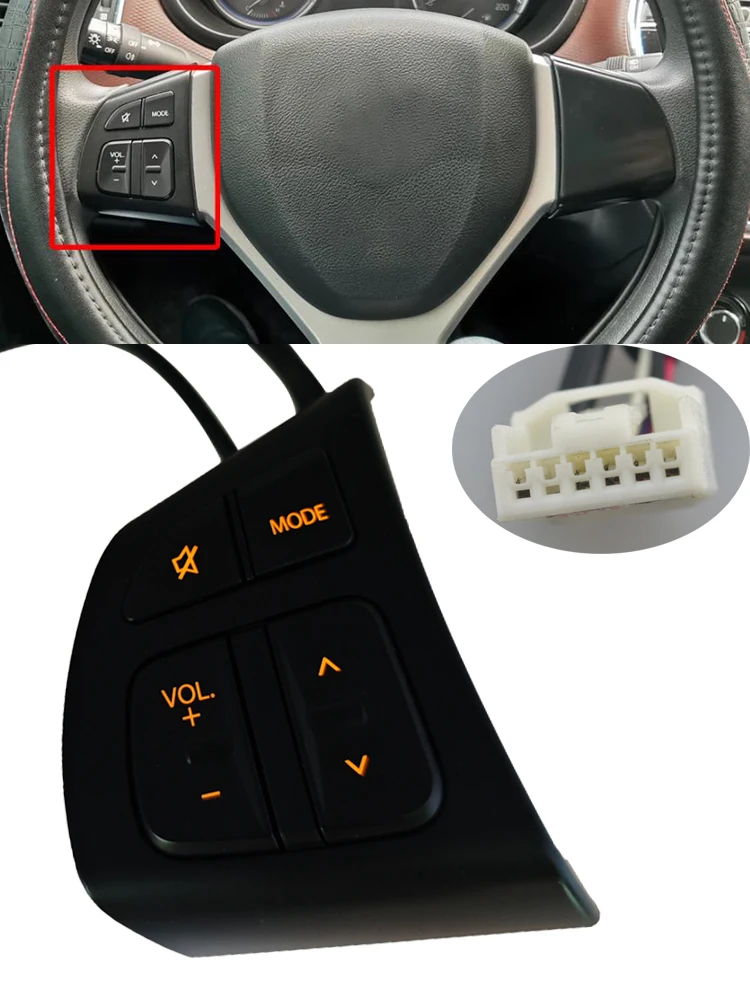 Przełączniki samochodowe Akcesoria do Suzuki Vitara Wielofunkcyjny przełącznik na kierownicy Przycisk głośności audio Odtwarzacz radiowy — zdjęcie 2