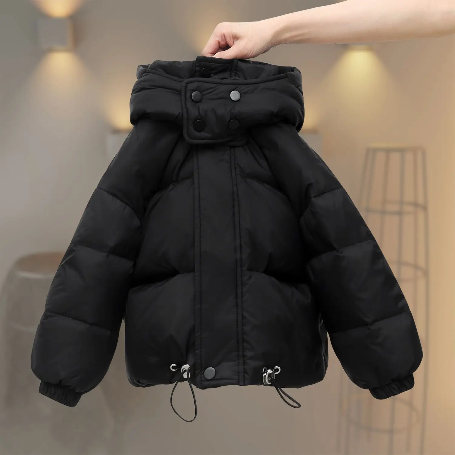 2026 Korean Autumn Winter New Children's Down Jacket Boys and Girls Thick Hooded White Duck Down Jacket Teenagers Winter 3-12Y
