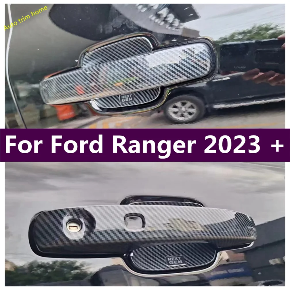 

Outside Door Handle Clasing Catch Bowl Cover Trim Decoration Stripes Fit For Ford Ranger 2023 2024 Car Accessories