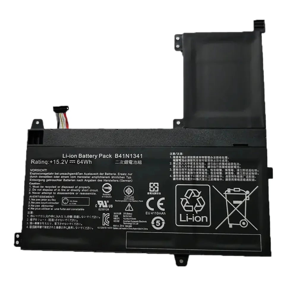 Imagem -02 - Portátil para Asus B41n1341 15.2v 64wh Q503ua N543ua Series Q503ua-bhi5t16 Q503ua-bsi5t17 N543ua1a Series 7xinbox-bateria do