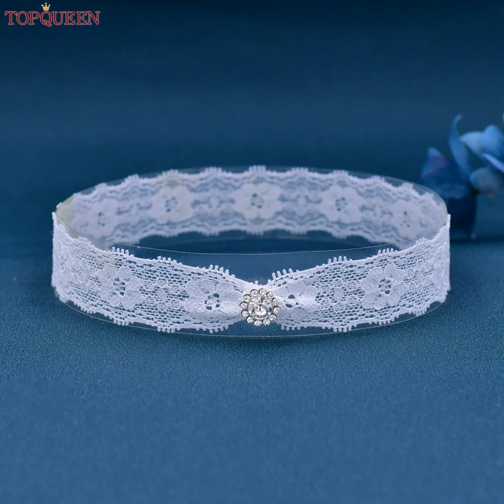 TOPQUEEN Elastic Wedding Bride Garter Sexy Customized liguero podwiazka slubna liga de novia jarretiere mariage bijoux para ST63