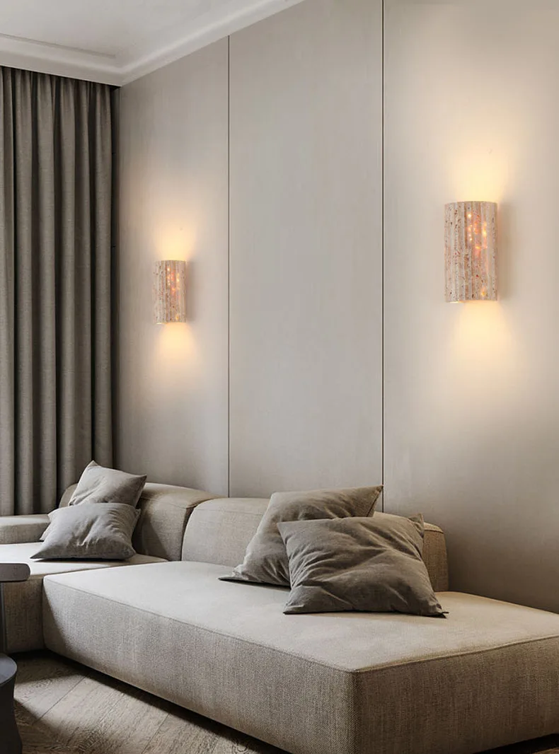 Three-Dimensional Natural Stone Wall Light Outdoor 3000K