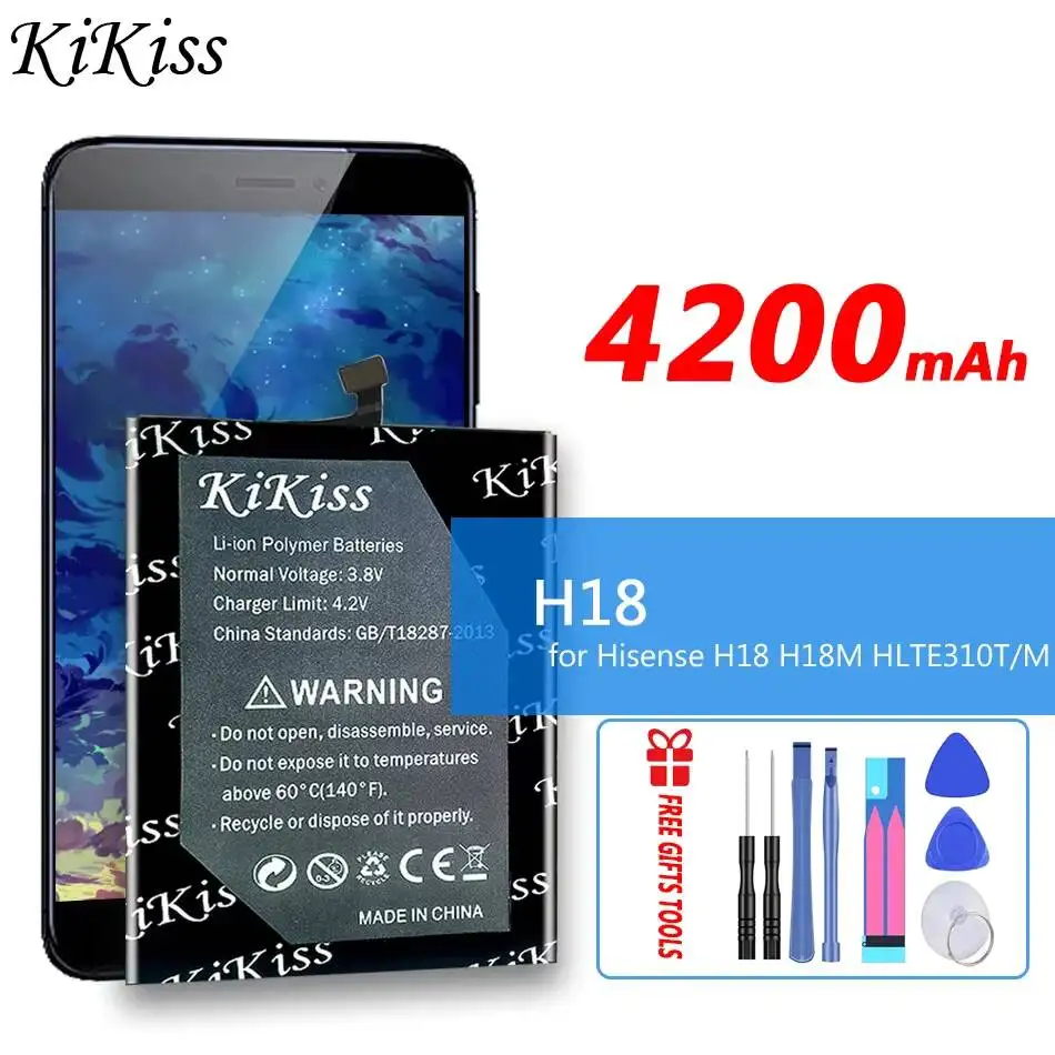 

Экологически чистая сменная батарея премиум-класса емкостью 4200 мАч для мобильных телефонов Hisense H18 H18M HLTE310T HLTE310M