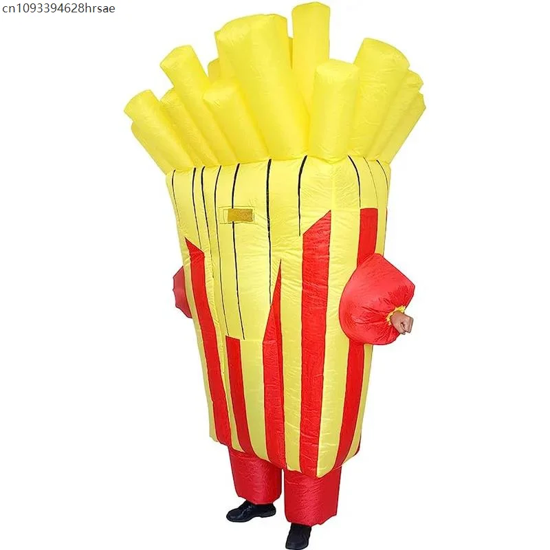 

French Fries Role-play Costumes Adult French Fries Inflatable Costume Food Festival Performance Props and Costumes Masquerade