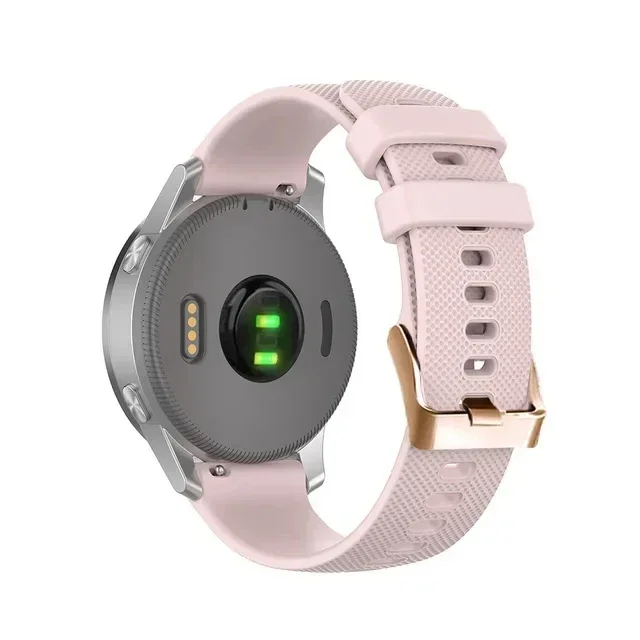 18 20mm PU Leather Watch Strap For Garmin Venu 2 Plus/sq2/Vivoactive 3 3S 4S Forerunner 245 645 158 55 Smart Bracelet Wristband