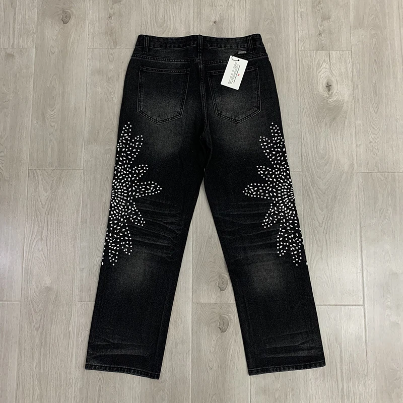 Vale Forever SIRENS DENIMF Uomo Donna Jeans di alta qualità alla moda con diamanti