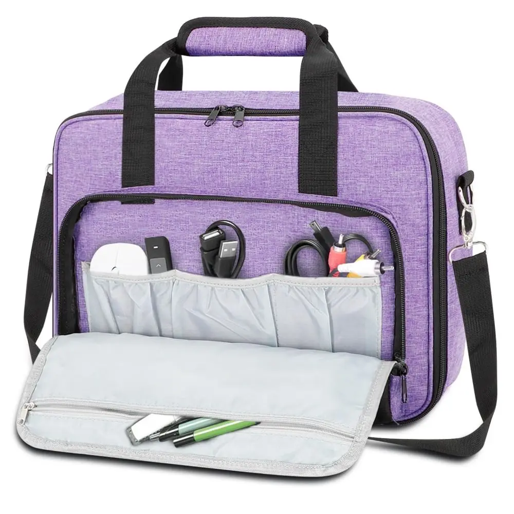 Wear Resistant Projector Case Bag Shoulder Strap Anti-fall Carrying Shoulder Bag Shockproof for BenQ ViewSonic Epson