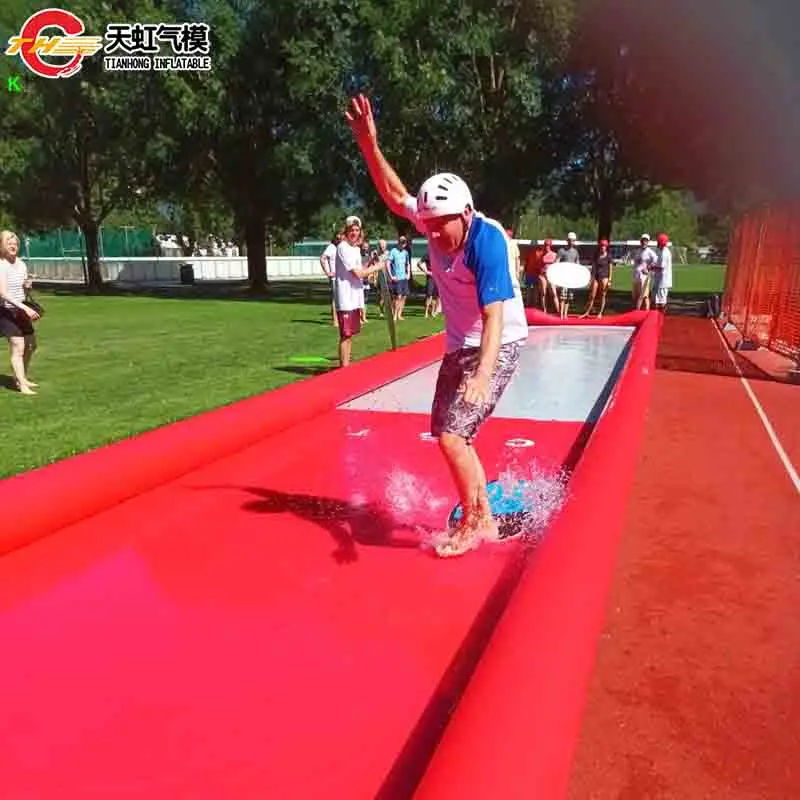 Spedizione Rapida: Piscina Gonfiabile da 50 Piedi per Skimboard, Giochi di Wakeboard, Scivolo d'Acqua Ermetico