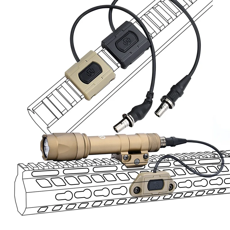 WADSN tactical SFsurefire flashlight M300AM600C can be paired with remote switch AXON airsoft view 5