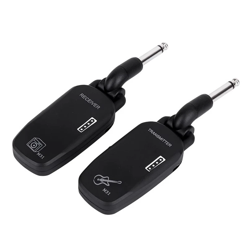 

M31 Guitar Wireless System Audio Transmitter Receiver Pickup USB Rechargeable Wireless System For Electric Guitar Bass