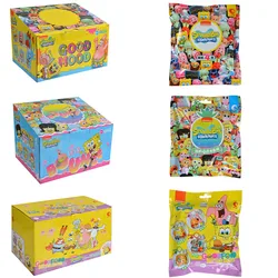 Original SpongeBob SquarePants Blind Box Fun Food Festival Decoration Blind Bag Keychain Backpack Pendant Toy For Kids Gift