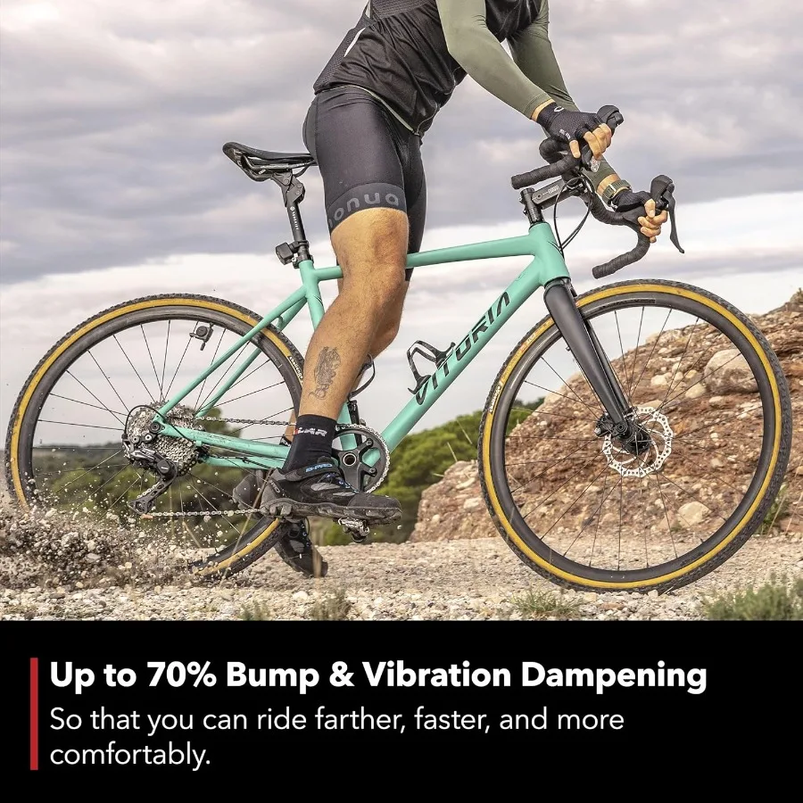 Tige de suspension ShockStop pour vélos avec technologie d'absorption des chocs conçue pour un confort et un contrôle amélioré sur les graviers routiers