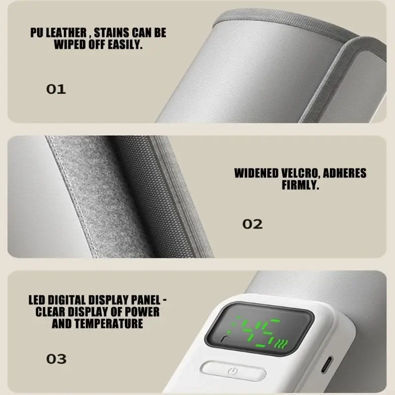 Перезаряжаемая нагревательная втулка для бутылочки для молока, 6 точных настроек температуры, портативный термостатический для