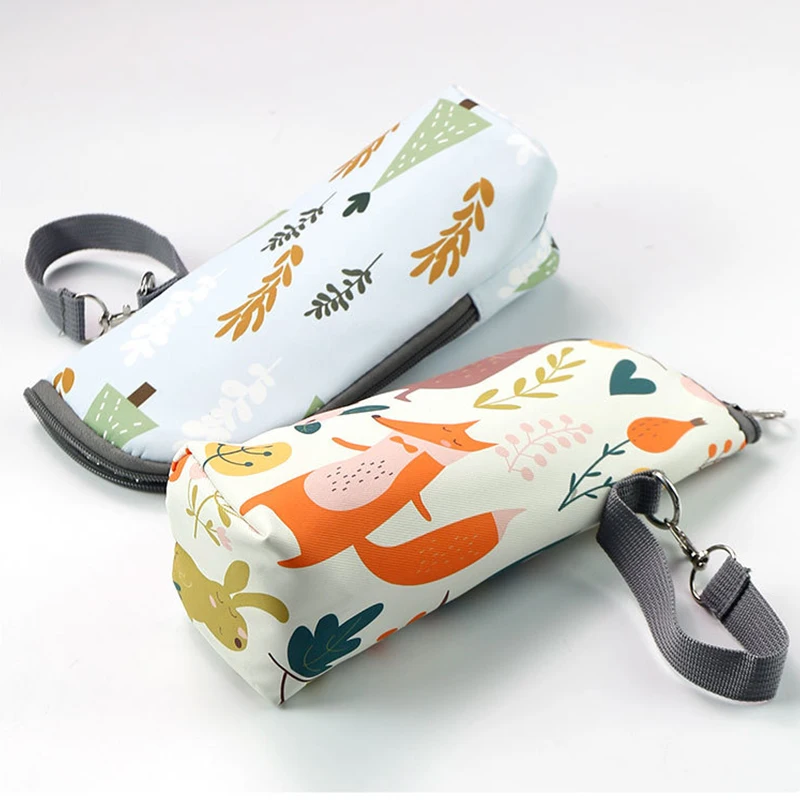 Bolsa portátil para garrafa de bebê, estojo de viagem com design isolado, organizador de garrafa de leite para viagens e alimentação ao ar livre