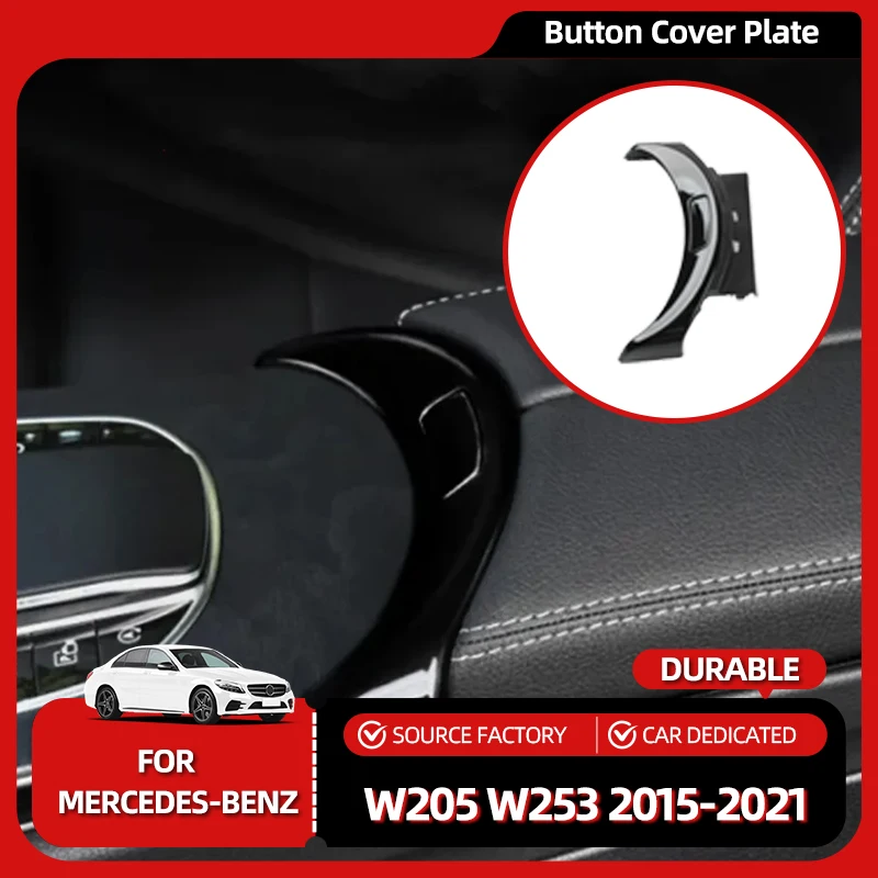 

Door Groove Mat Car Central Armrest Box Switch Button Cover Replacement For Mercedes Benz C GLC Class W205 W253 2015-2021 Inte