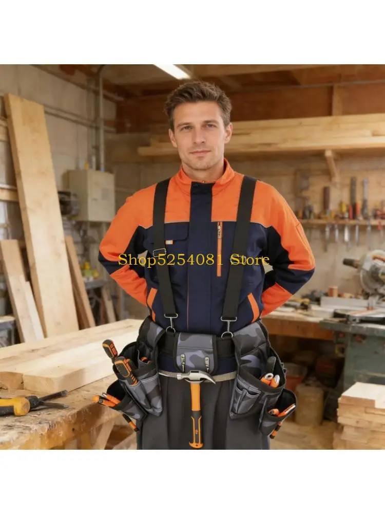 

AXYC High Capacity Tool Holder Tool Belt With Suspenders For Comfort And Efficiency During Long Work Hours