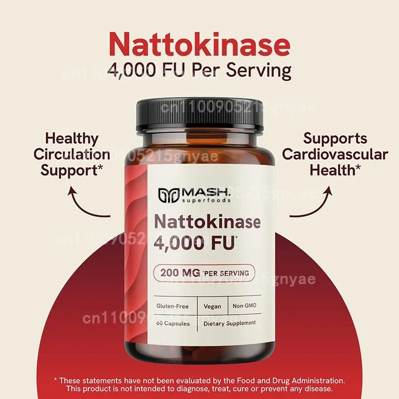 Bromelain & Turmeric with Nattokinase - Selenium, Green Tea, Dandelion - Capsules